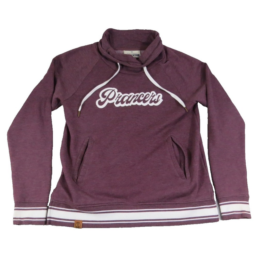 Holloway Prancers Teamwear Hoodie Womens M Pullover Cowl Neck Sweatshirt‎ Maroon